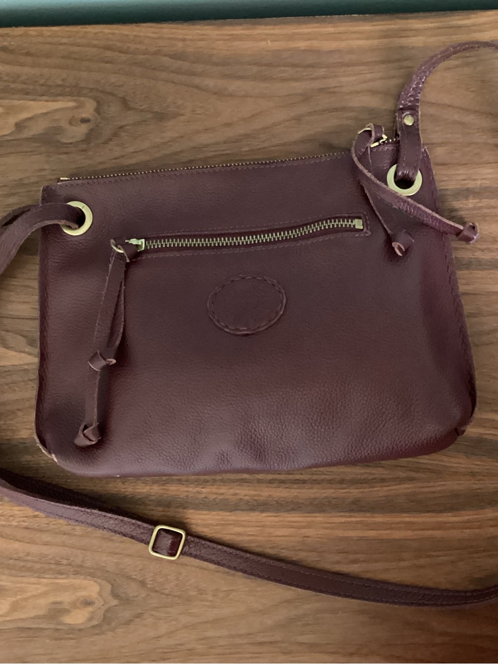 Roots Edie Bag Cervino Leather Dark Burgundy - Picture 7 of 9
